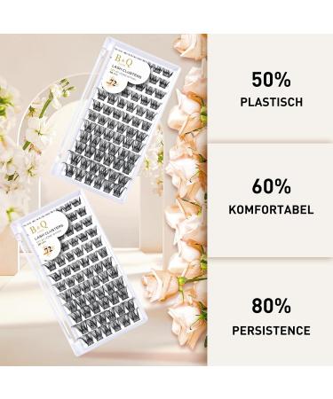 Buy BQ Individual Eyelashes B05 - 72 Cluster Colored & At-Home DIY Eyelash Extensions (B01 B09) | High Quality Single Lashes D-8-16 Mix - Buy Online on SooperMarket.com