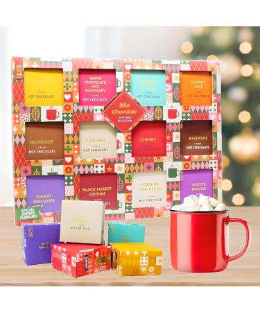 Hot Chocolate Gift Set 12 Pack Assorted Flavours Selection Gift Box Dessert Limited Edition (Limited Edition Selection) - Buy Online on SooperMarket.com