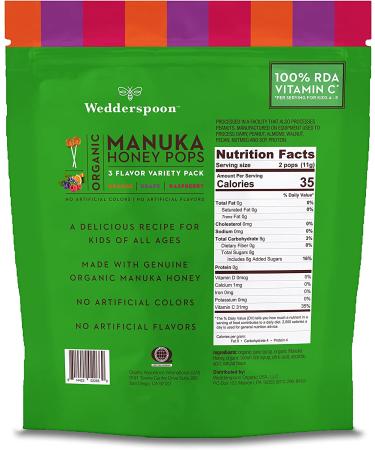 Buy Wedderspoon Raw Monofloral Manuka Honey KFactor 16 - 24 Packs (0.2 oz Each) - Premium Quality - Buy Online on SooperMarket.com