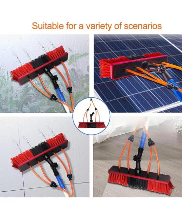 Window Cleaning Pole Water Fed Telescopic Brush Extendable Cleaner Conservatory Roof Suitable for Photovoltaic Panel Cleaning Trucks-12m/ 40ft Roof Cleaning Tools Window Cleaner Kit 35cm Brush Head 5M/17FT - Buy Online on SooperMarket.com