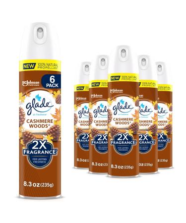Glade Air Freshener Room Spray Cashmere Woods 8.3 oz 6 Count