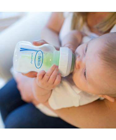 Dr. Brown's Options+ Wide-Neck Anti-Colic Baby Bottle Feeding Set with Travel Caps - Newborn Feeding Kit - Buy Online on SooperMarket.com