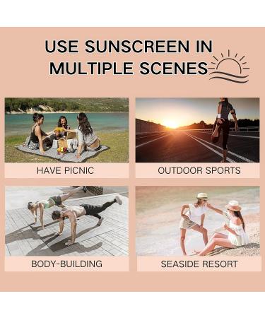 Trendyfave Sunscreen Spf 30+ Invisible Fluid Sun Cream Spf30+ Very Water+Sweat Resistant Face Sun Cream Ultra Light Uv Protetion Suncream Suncream For Sensitive Skin For Women & Men 80ml - Buy Online on SooperMarket.com