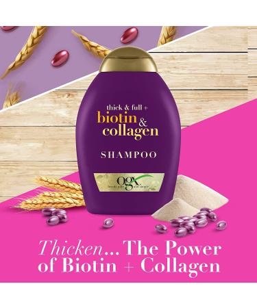 OGX Thick & Full Biotin & Collagen Shampoo & Conditioner Set 13 Fl Oz (Pack of 2) - Purple - Buy Online on SooperMarket.com