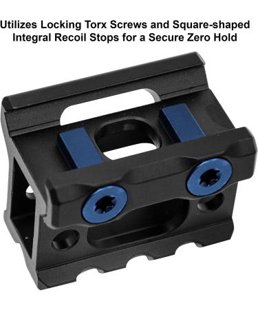 3-Slot Slim Picatinny Short Riser Mount - 1 High - Black | 3 Slots - Buy Online on SooperMarket.com
