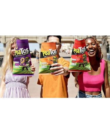 PeaTos Crunchy Fiery Curls Snack Pack - 15 Count, Plant-Based, Vegan, Gluten-Free, Non-GMO - Buy Online on SooperMarket.com
