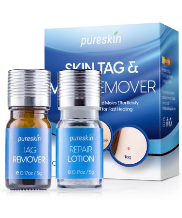 Pureskin Skin Tag Remover & Mole Corrector And Repair Lotion Set Remove Tags and Moles Effortlessly