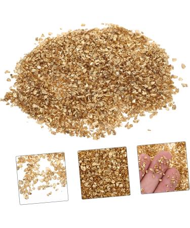 FRCOLOR 1 Glass Chip Nail Art Crushed Glass Metallic Chips for Nail Arts Resin Art Glitter Craft Crushed Glass Crushed Crystal Chips Glass Nail Flakes Glitter Colored Thick Flash Powder 3D 0.5X0.3cm Golden - Buy Online on SooperMarket.com