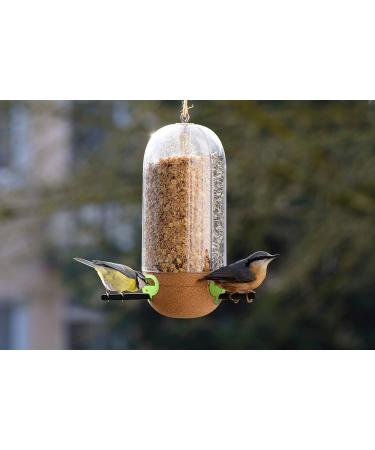 Buy DoBar 10095e Design Feed Column Picbar - Natural Cork Bird Feed Dispenser Three-Chamber Wild Bird Feeder - 11 x 26 cm - Transparent - International Shipping Available - Buy Online on SooperMarket.com