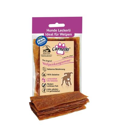 Carnello puppy treats - puppy gum - dog treats chewing bones dog puppy chewing articles dog - Hundeleckerli grain -free - recoverable bag (1 x 60g) chicken 60 g (1 Pack)
