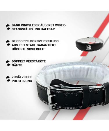 Buy Weight Leaks Leather Fitness Belt - Optimal Protection for Bodybuilding Strength Training and CrossFit - Buy Online on SooperMarket.com