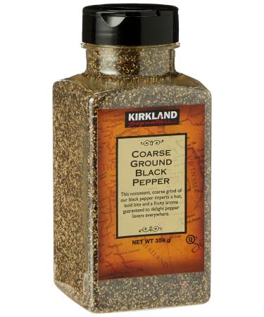 Kirkland Signature Spice Seasoning Dressing Coarse Ground Black Pepper Jar 359 g