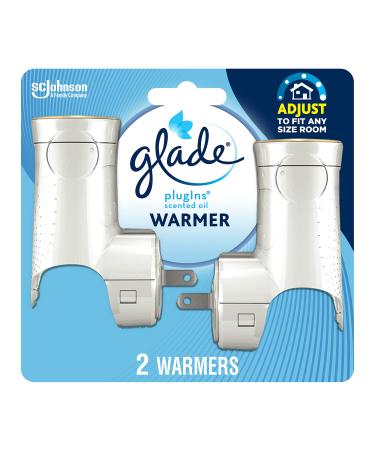 Glade PlugIns Air Freshener Warmer, Scented and Essential Oils for Home and Bathroom, Up to 50 Days on Low Setting, 2 Count