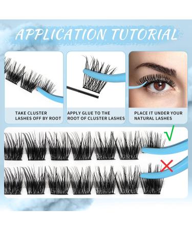 Lash Clusters 84 Pcs DIY Cluster Eyelash Extensions - D-Mix (8-16mm) Sprout - Buy Online on SooperMarket.com