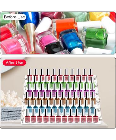 XiYee 6 Tier Nail Polish Storage Organiser Display Nail Polish Stand Nail Polish Shelf Acrylic Nail Polish Holder Perfume Storage Skin Care Organiser - Buy Online on SooperMarket.com