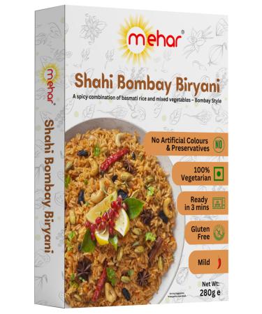Mehar Shahi Bombay Biryani Ready ro Eat Meal 280g