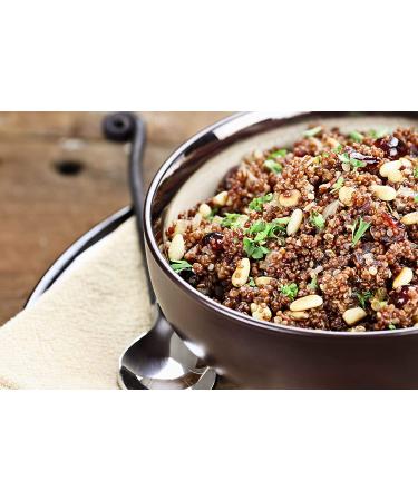 Organic Red Quinoa 5 lbs - Non-GMO, Whole Grain, Sproutable, Kosher, Vegan - Rich in Protein & Essential Amino Acids - Quick-Cooking Sirtfood Bulk - Ideal Rice & Pasta Replacement - Buy Online on SooperMarket.com
