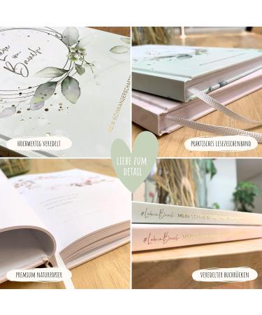 Meinbaby123 Premium Gold-Plated Pregnancy Diary - Gift for Expecting Moms | Mint Eucalyptus - Buy Online on SooperMarket.com