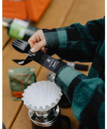 MAGWARE Magnetic Camping Utensils Set - Portable Metal Travel Flatware with Case | Camping Cutlery Set with Knife, Fork & Spoon | Reusable Utensils for Camping, Picnic, Office & Kid's Lunchbox - Green - Buy Online on SooperMarket.com
