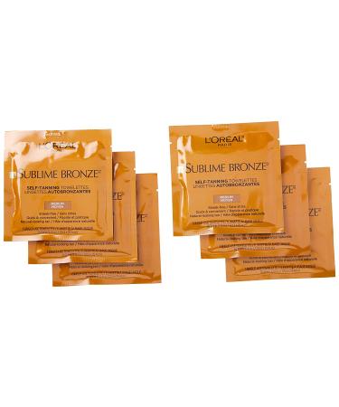 L'Oreal Sublime Bronze Self-Tanning Towelettes - Streak-Free Medium (6 ct) | Best Self Tanner - Buy Online on SooperMarket.com