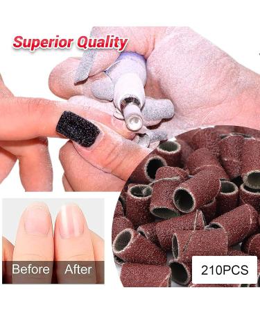 210 Pieces Sanding Bands Nail Drill Bits Sanding Rings Bands Nail Drill Shaft Files Nails Cuticle Polishing Bands Nail Art Sanding Bands Manicure Nail Sanders - Buy Online on SooperMarket.com