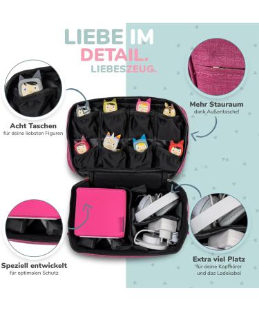 Liebenzeug Toniebox Bag - 8 Characters Headphones Charger & Accessories | Pink Transport & Storage Solution - Buy Online on SooperMarket.com
