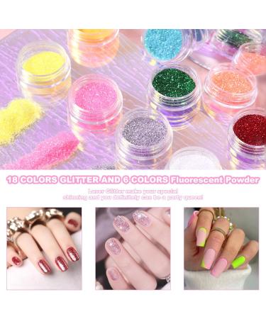 DouborQ Acrylic Nail Kit with Electric Nail Drill, UV Nail Lamp, 29 Color Acrylic Powder Starter Set - Complete Nail Art Supplies for Beginners - Buy Online on SooperMarket.com