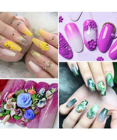Kalolary Sculpture Carved Nail Gel Set - 12 Colors Gel Polish with Sculpture Pen, Cuticle Pusher, and Carving Brush - Buy Online on SooperMarket.com