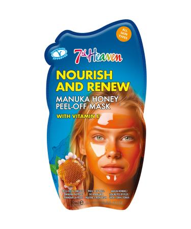 7th Heaven Manuka Honey Peel Off Face Mask with Vitamin E - Nourish and Renew - All Skin Types