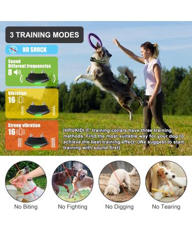 Remote Dog Training Collar with Sound & Vibration Modes - Rechargeable & Waterproof - 1000FT Range - Orange - Buy Online on SooperMarket.com