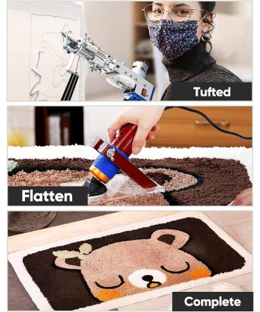 BESGEER Rug Tufting Gun & Carpet Trimmer Kit - 2-in-1 Cut & Loop Pile Machine Starter Kit for Beginners - Buy Online on SooperMarket.com