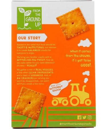 Buy From The Ground Up Butternut Squash Sea Salt Crackers - Healthy Snack Option - Buy Online on SooperMarket.com