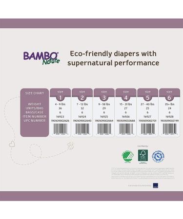 Bambo Nature Premium Eco-Friendly Baby Diapers (SIZES 1 TO 6 AVAILABLE)  Size 4  27 Count- Pack of 6 Size 4 (162 Count) 162 - Buy Online on SooperMarket.com