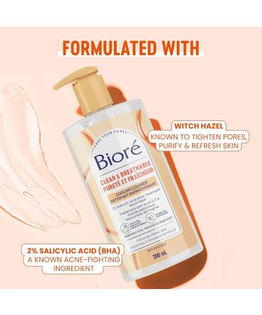 Bior Pore Clarifying Cooling Cleanser with Witch Hazel Salicylic Acid Face Wash for Acne Prone Skin (200 mL) - Buy Online on SooperMarket.com
