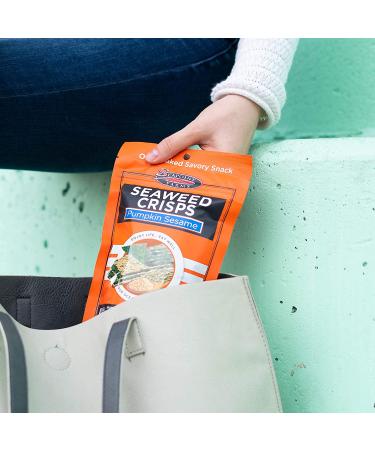 Seapoint Farms Seaweed Crisps - Pumpkin Sesame Flavor | 1.2 oz (35 g) - Healthy Snack - Buy Online on SooperMarket.com