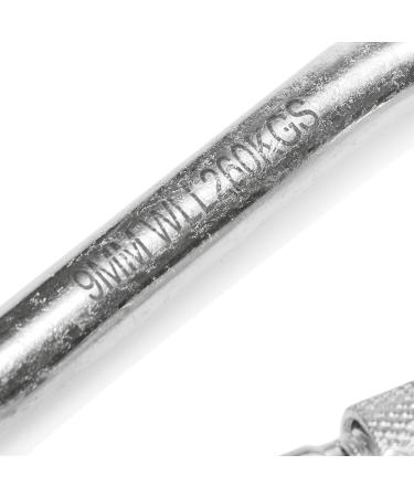Buy Com-Four 12x Heavy-Duty Screw Carabiner Hooks - 260 kg Load Capacity - Ideal for High Stress - Set of 12 (90 x 9 mm) - International Shipping Available - Buy Online on SooperMarket.com