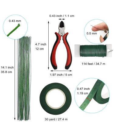 Menecor Floral Arrangement Kit - DIY Bouquet Making Tools with 24 Gauge Wire, Wire Cutter, and Tapes - Buy Online on SooperMarket.com