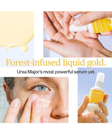 Ursa Major Mountain Glow Natural Face Serum - Vegan Daily Moisturizing Serum for Youthful Skin | Combat Wrinkles & Boost Radiance | 1.0 oz - Buy Online on SooperMarket.com