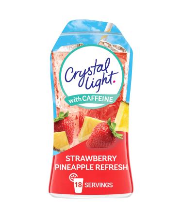 Crystal Light Liquid Strawberry Pineapple Refresh Drink Mix with Caffeine, 1.62 fl oz Bottle Energy Strawberry Pineapple Refresh