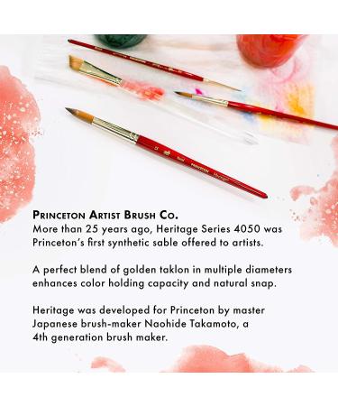 Princeton 4050 Synthetic Sable Watercolor Brush - Size 10 Round, Short Handle - Buy Online on SooperMarket.com