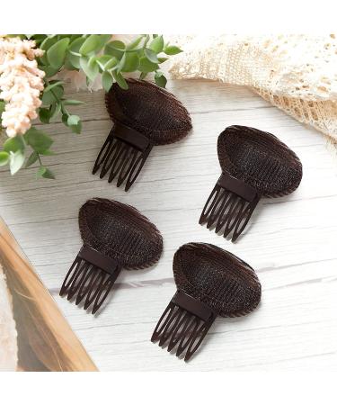 Invisible Fluffy Hair Pad Sponge Clip Set for Women - Brown - Buy Online on SooperMarket.com