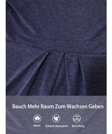 Love2Mi Maternity Nursing Shirt - Layered Wrap Design - Navy - Small - Buy Online on SooperMarket.com