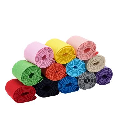 BENECREAT 13 Yards 2 Inch Wide Flat Elastic Bands 12 Colors Sewing Elastic Ribbon Bands for Dress Skirt Waistband Wig Bands