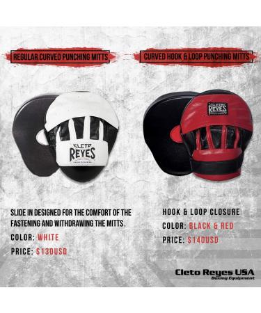 Cleto Reyes Curved Mitts with Hook and Loop Closure - Top Quality Training Gear - Buy Online on SooperMarket.com