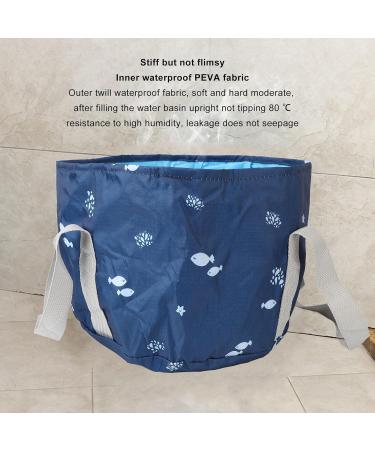Verdant Touch Foot Bath Basin Portable Travel Foot Bath Tub Collapsible Basin for Outdoor Picnic Navy Whale - Buy Online on SooperMarket.com