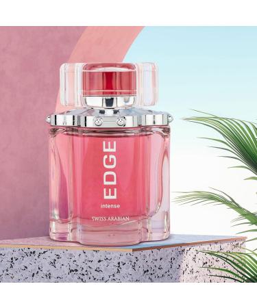 Swiss Arabian EDGE Intense - Luxury Products From Dubai - Long Lasting Addictive Personal EDP Spray Fragrance - Seductive Signature Aroma - 3.4 Oz Edge Intense for Women 3.4 Ounce (Pack of 1) - Buy Online on SooperMarket.com