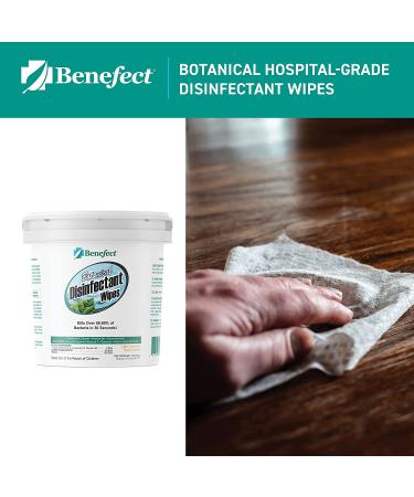 Benefect Botanical Disinfecting Wipes - (250 Wipe Count) Natural  No Residue - Antibacterial Disinfectant  Multi-Surface Cleaning and Sanitizing Wipes 250 Count (Pack of 1) - Buy Online on SooperMarket.com