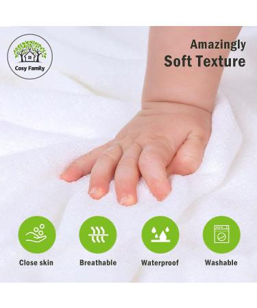 3 Pack Bamboo Baby Hooded Towels - Ultra Soft Unisex Bath Towels for Babies - Newborn Essential - Highly Absorbent Toddler Towels in White - Buy Online on SooperMarket.com