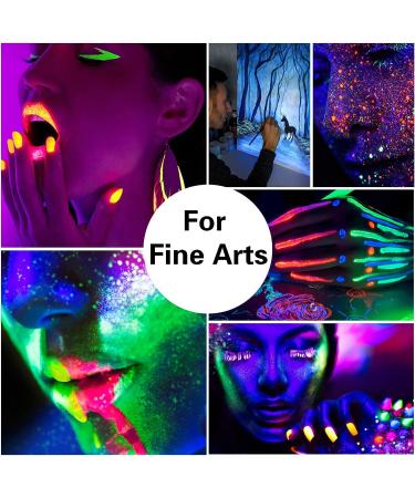12 Colors Glow in The Dark Pigment Powder 20g/0.7oz - Non-Toxic Luminous Powder for Epoxy Resin, Slime, Nails, Paint, Halloween Art and Crafts - Buy Online on SooperMarket.com