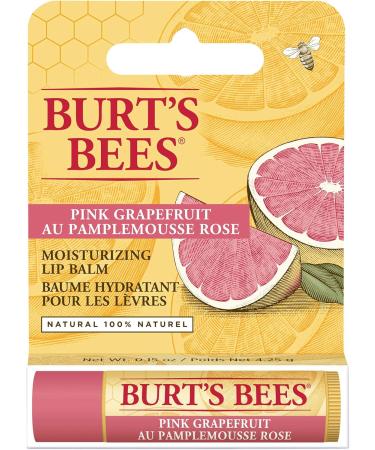 Burt s Bees 100% Natural Moisturizing Lip Balm Pink Grapefruit - 1 Tubes - Buy Online on SooperMarket.com